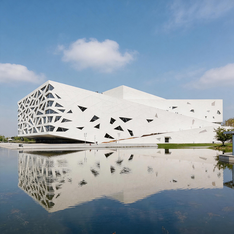 GRC混凝土大型幕墙UHPC景观装饰造型 GRC混凝土大型幕墙UHPC景观装饰造型