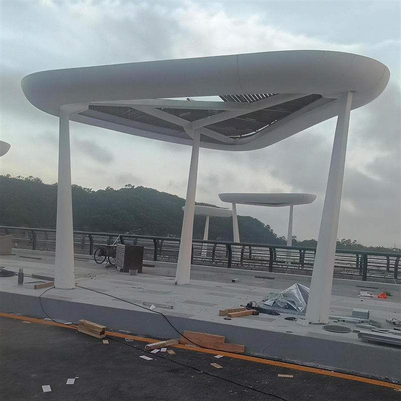 UHPC混凝土廊架GRC户外景观工程装饰造型 UHPC混凝土廊架GRC户外景观工程装饰造型