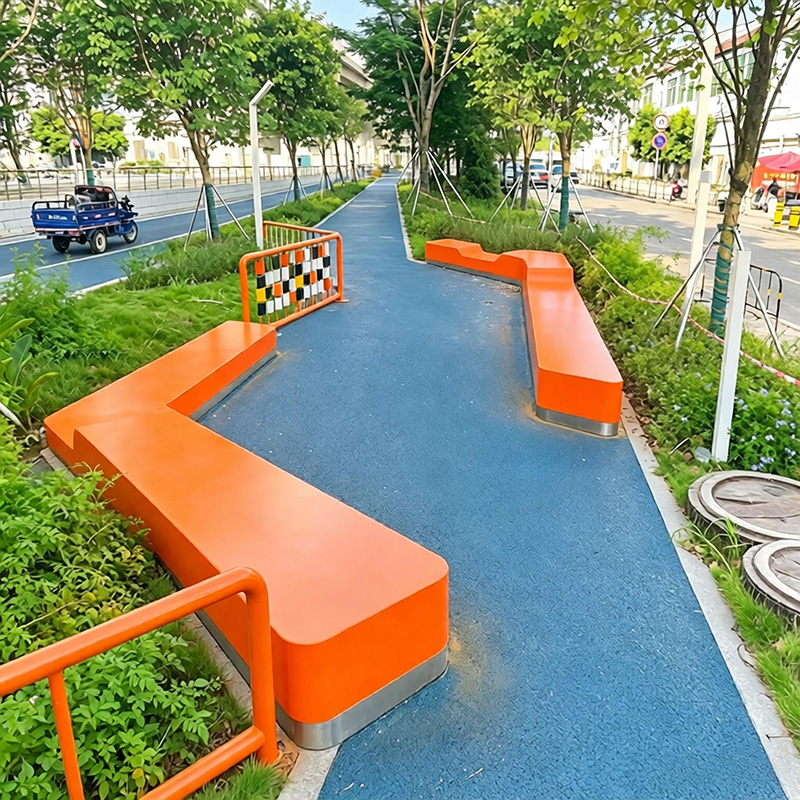 UHPC混凝土异形景观坐凳户外公园艺术座椅