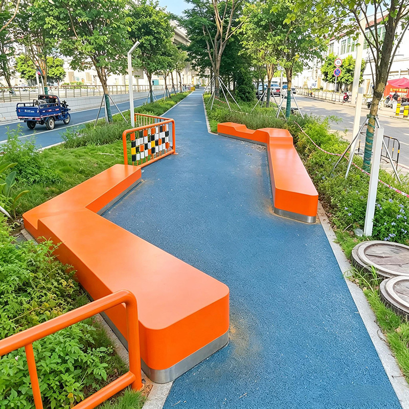 UHPC混凝土异形景观坐凳户外公园艺术座椅